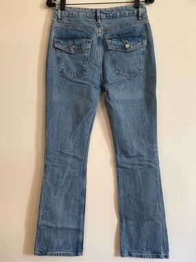 ASOS Light Blue Bootcut Jeans with Back Flap Pockets